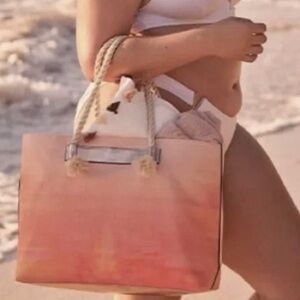Victoria's Secret Bombshell Sundrenched Tote 21x13” Carryall Bag Nwt